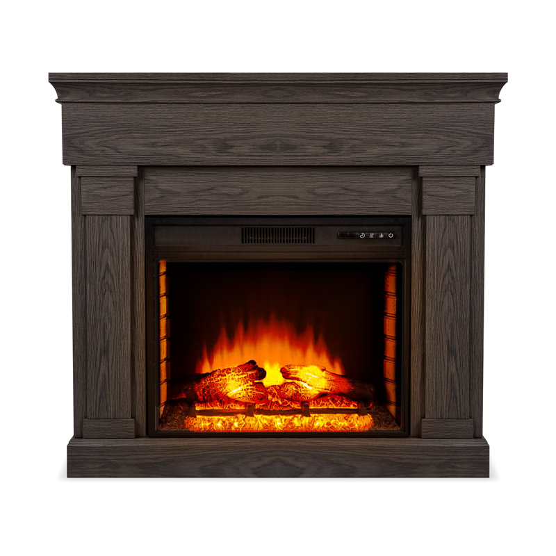 47.6'' W Electric Fireplace, Gray