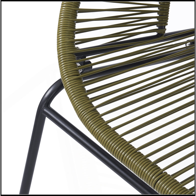 CONDESSA OUTDOOR PATIO GREEN WICKER LOVESEAT, Green