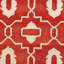 Tapis rouge / ivoire touffeté à la main Carolene-22513118