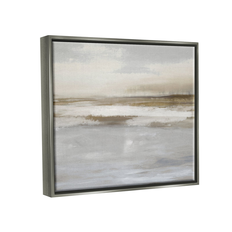 «Wrought Studio ™», art abstrait sur toile flottante encadrée par Rachel Springer, Cadre flottant gris lustré