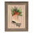 Ice Skates Gray Wood Framed Sign