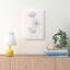 «Watercolor Flower Sketch», reproduction sur toile tendue