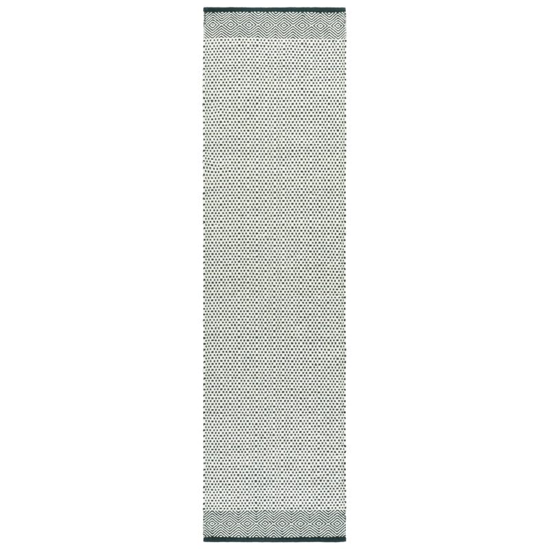 Kilim 855 Hand Woven 60% Cotton; 40% Wool Geometric Shapes Rug, Runner 2'3" x 9'