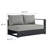 Modway Tahoe Outdoor Patio Powder-Coated Aluminum 3-Piece Sectional Sofa Set-95616662