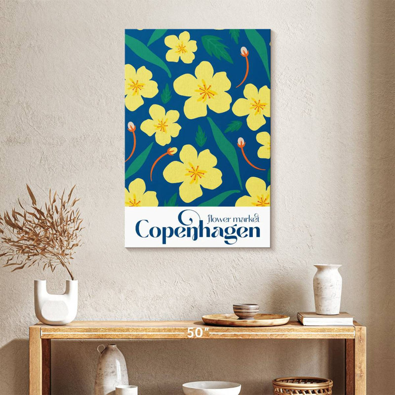 Harnek Copenhagen Flower Market Poster, 36" H x 24" W