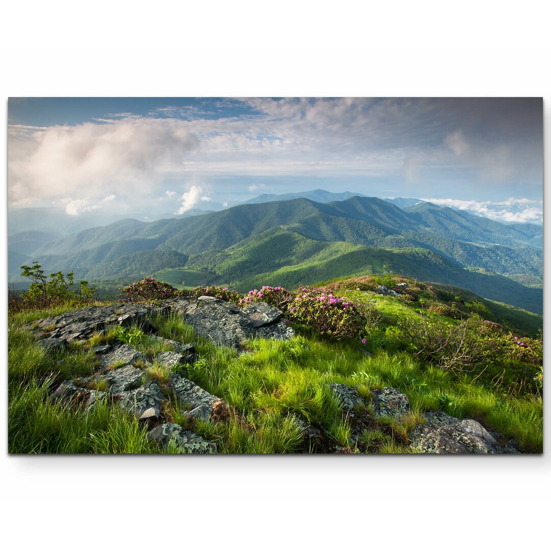 Leinwandbild Wunderschöner Blick auf den Appalachian Trail - USA