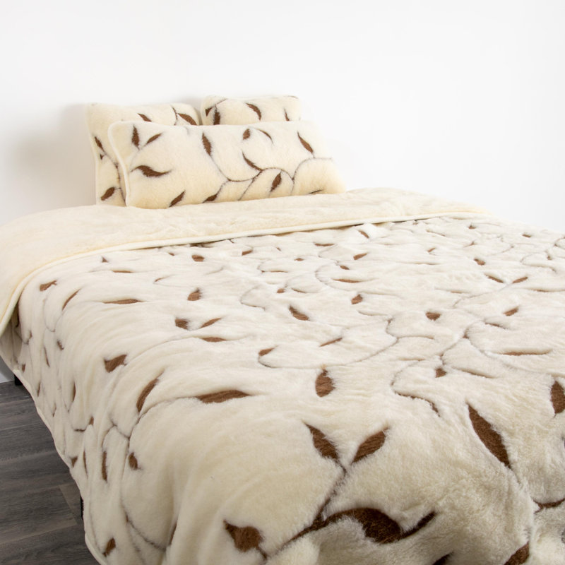 Floral Bedding, 135 x 200 cm Quilted Bedspead
