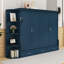 Lit escamotable en bois avec 3 tiroirs et tablettes-2056076154-2056076156