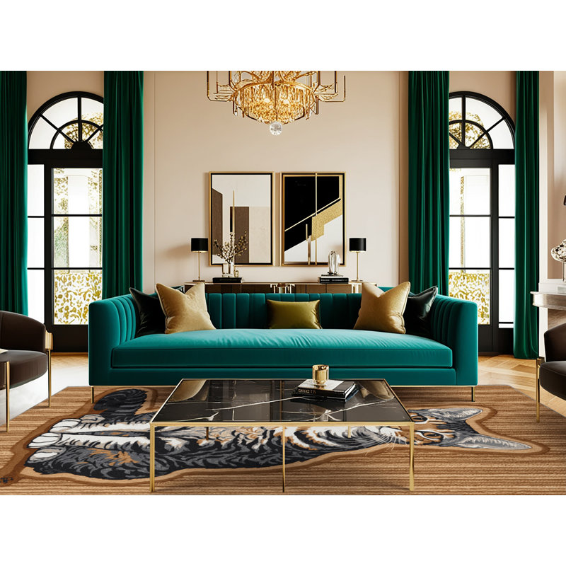  Tapis lavable pour chats Tennessee Rex, Rectangulaire 3 pi x 5 pi