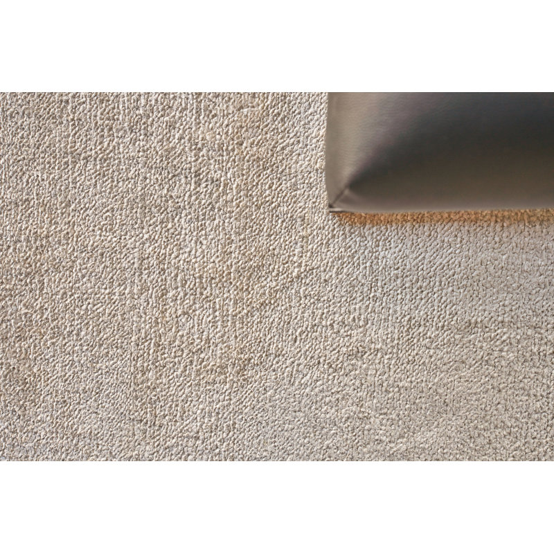 Plush Area Rug in Beige, Rectangle 8' x 10'