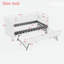 Lit de jour confortable avec couchette, port USB et adorable forme de vague-686900793