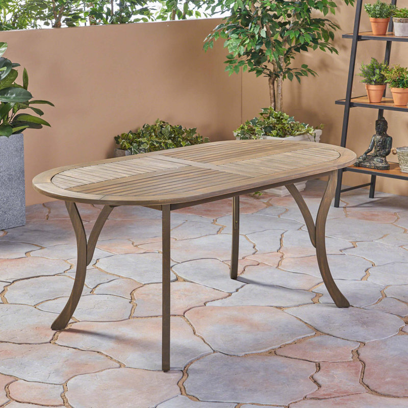 Acacia Wood 70" Dining Table