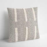 Sefarina Striped Cotton Blend Throw Pillow