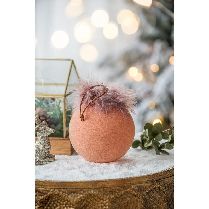 Boule de Noël décorative en verre 3,9 "3,9" (ensemble de 6)