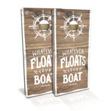 2' X 4' Whatever Floats Your Boat Cornhole Board Set With Case And Lights