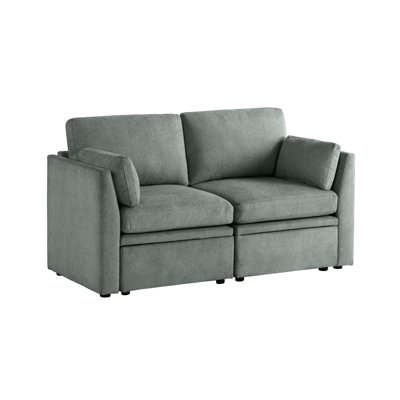 Causeuse modulaire en tissu 2 pièces