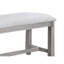 Banc rembourré en tissu Kaory