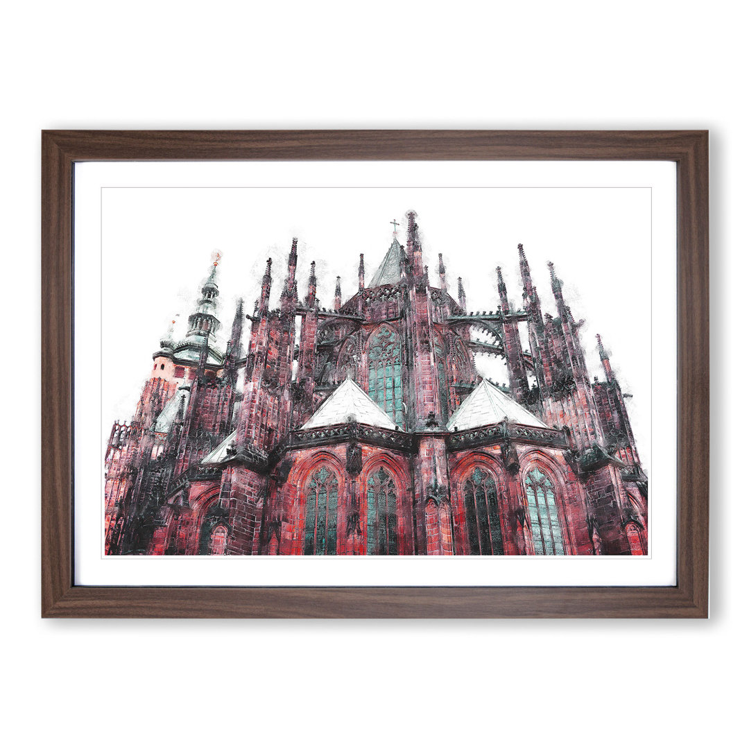 Prague Castle in the Czech Republic - Framed Print