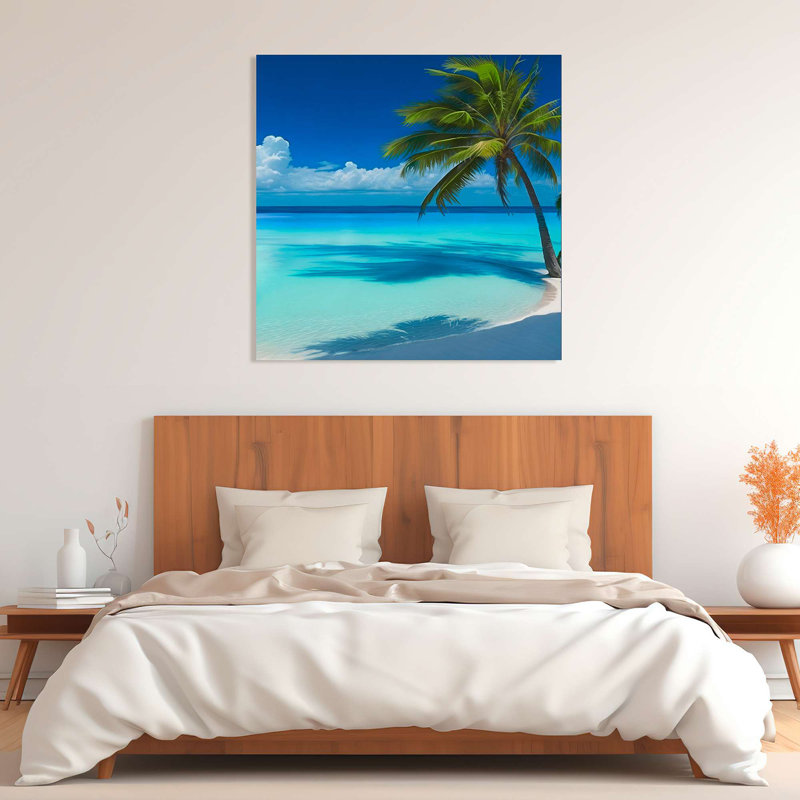 Tropical Landscape: Serenity Cove II by Dario Marzi - Wrapped Canvas Print, 90cm H x 90cm W