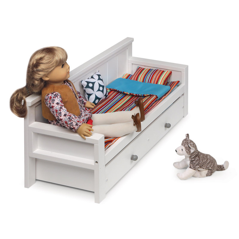 Sofa/Daybed with Trundle for 18 inch Dolls