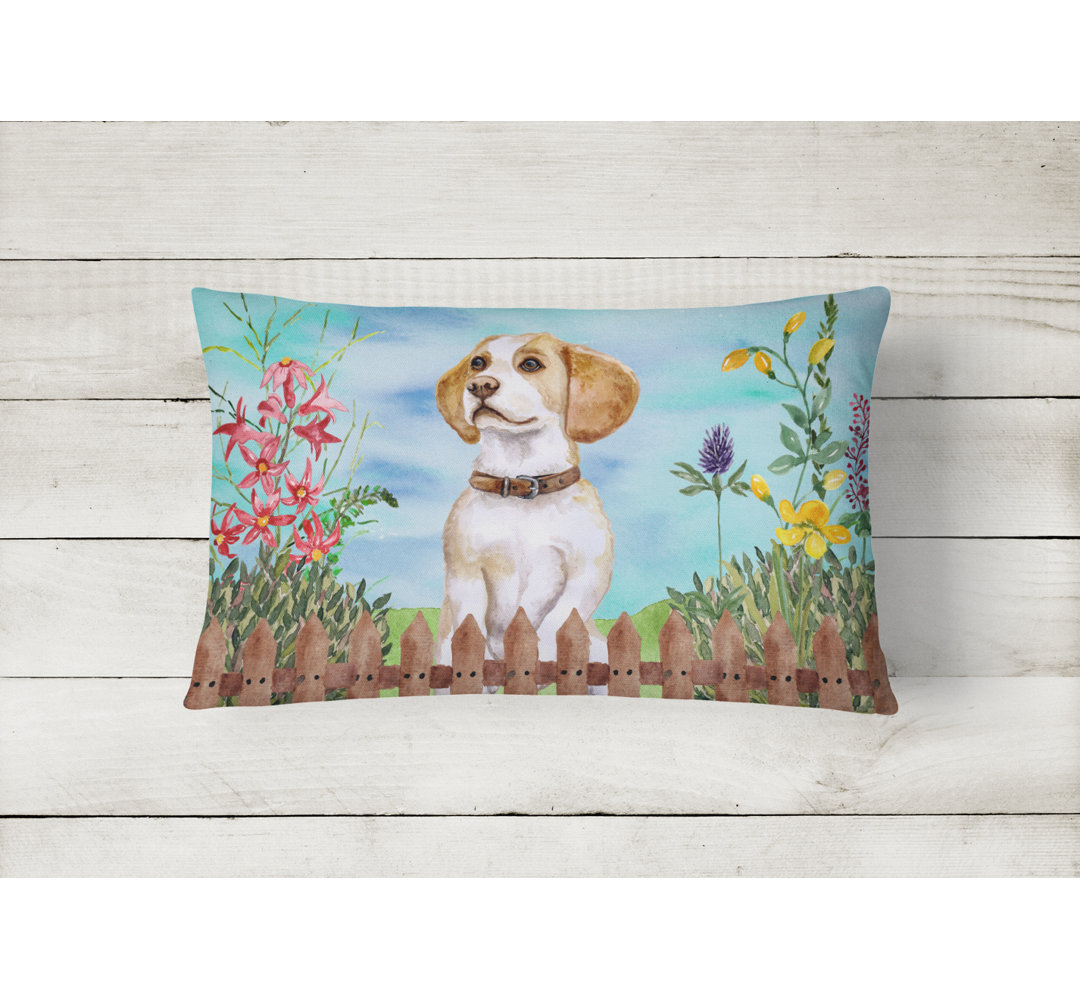  Beagle Spring Indoor/Outdoor Throw Pillow Caroline's Treasures