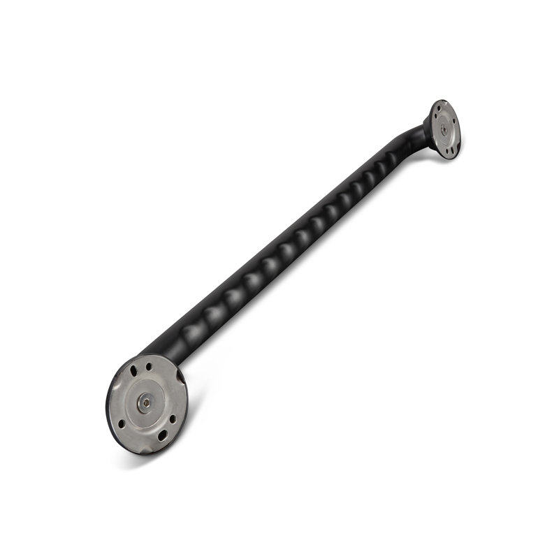 Modern Classic 16 in. ADA Finger Grip Grab Bar in Stainless Steel Powder Coated Black, 16", Black Semi-Gloss