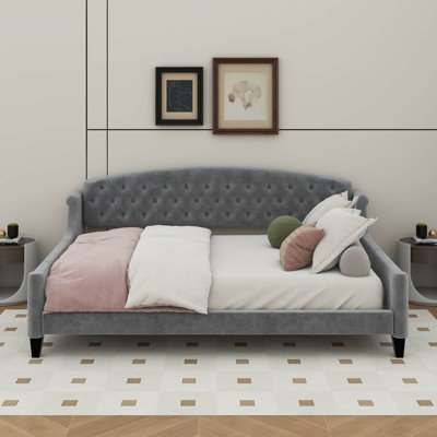 Full Size Modern Luxury Tufted Button Daybed