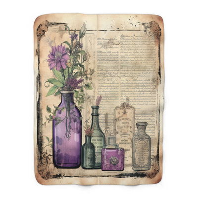 Witchcraft Herbalist Journal - 1 pièce Sherpa Premium - impression d'art luxueux