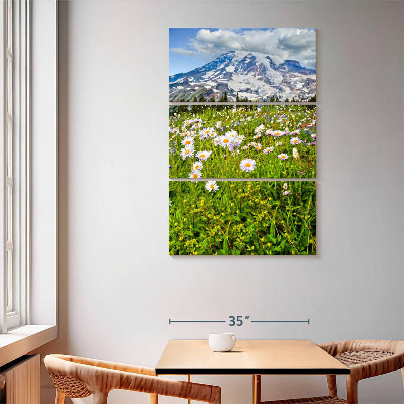 Alvord Mount Rainier Meadow, 65" H x 42" W