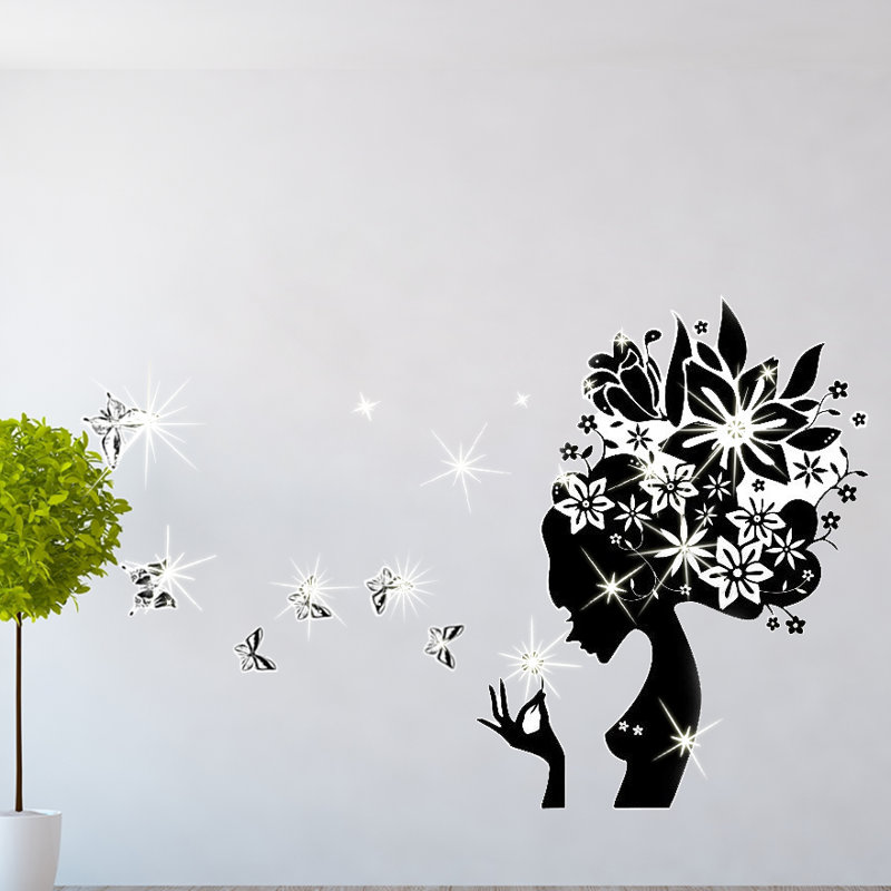 Décalcomanie murale dame de beauté swarovski Hinde
