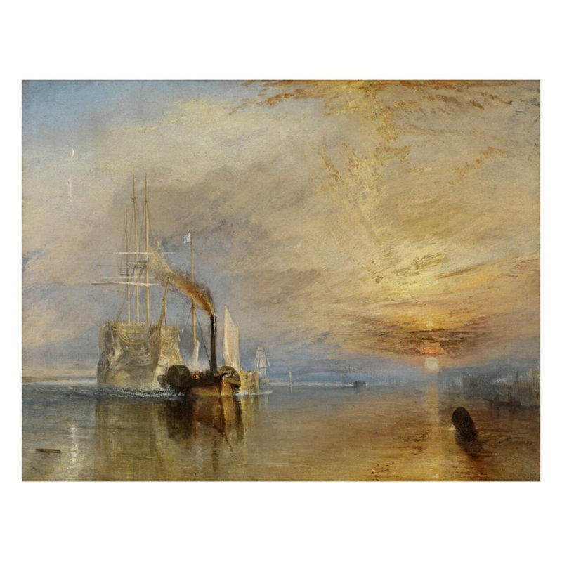 «The Fighting Temeraire» par Joseph Mallord William Turner - Estampe numérique, H 22 po x l 28 po