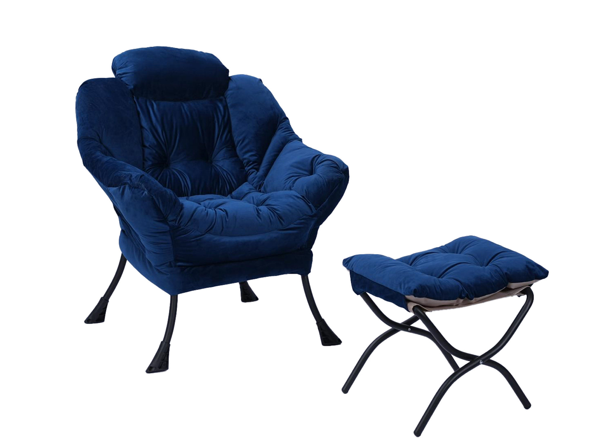 Mercer41 Myaire Upholstered Accent Chair with Ottoman Wayfair