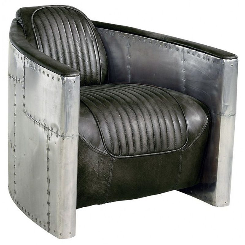 Fauteuil demi-tonneau de 33 po de largeur