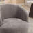 Swivel Accent Armchair Barrel Chair With Powder Coating Metal Ring-1135975769