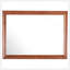 Transitional Oak Mirror, Low Distortion Glass For Clear Reflections And Durable Wood Veneer Finish