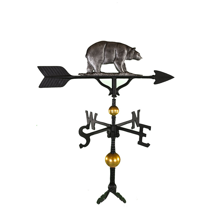 Deluxe Bear Weathervane, Swedish Iron