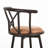 Cassilis Swivel Upholstered Microfiber / Microsuede Counter Stool with Steel Frame-1422986787