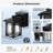 Modern Black Dusk to Dawn Outdoor Wall Lantern with GFCI Outlet-444814448