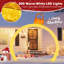  Arche de Noël illuminée 10,5 pi avec capuchon ornemental or 300 lumières DEL blanc chaud