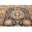 Tapis bleu antique antique à motif de grenades Khotan