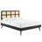 Modway Sidney Cane and Wood Platform Bed with Splayed Legs-255132133-255132137