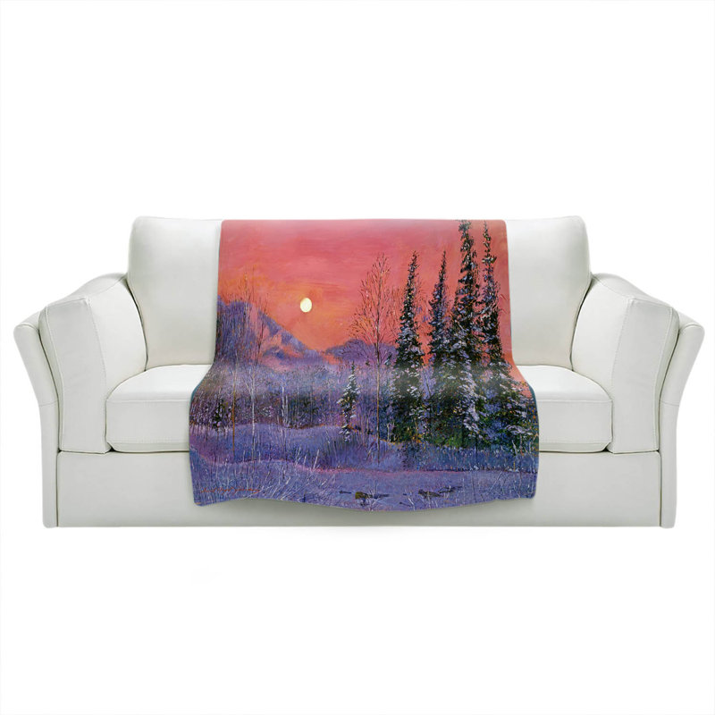Hand Woven Throw Blanket, 68" x 80"