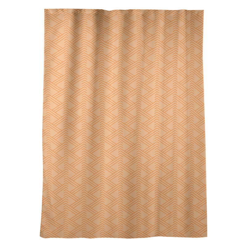 Jordao Room Darkening Curtain Single Panel, Orange