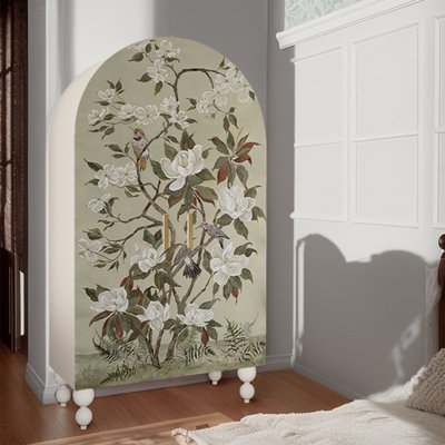Modern simple two-door art wardrobe