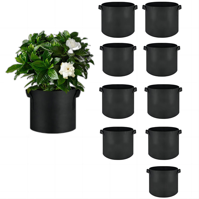 Paisynn Nursery Pot, 9.1" H x 10.2" W x 10.2" D