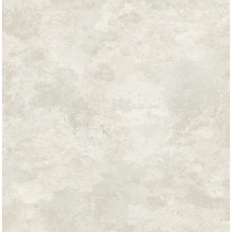 Papier peint Collin, Crème métallique / rosé