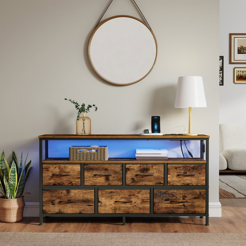 113.8cm W 7 - Drawer Chest of Drawers