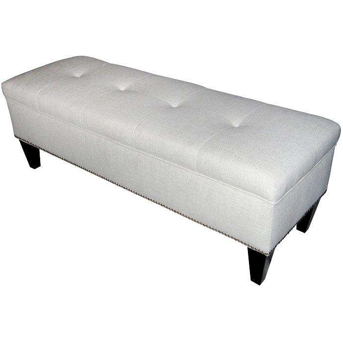 Prins Cotton Upholstered Storage Bench