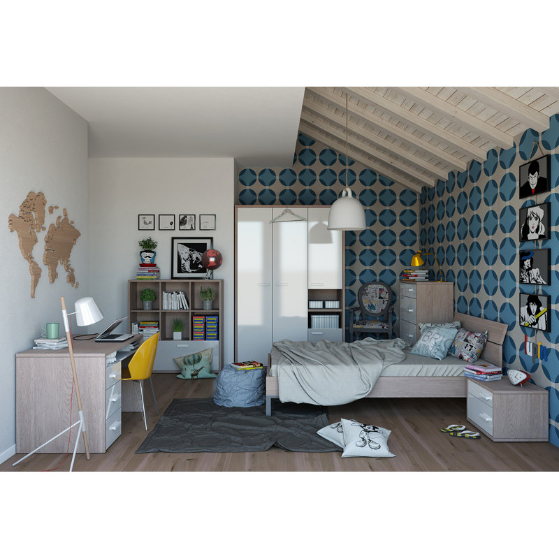 Mipiace 3 Door Manufactured Wood Wardrobe