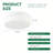 12in Round LED Lights Fixtures 5CCT 3000K-6500K Dimmable Flush Mount Ceiling Light Fixture-124965820-124965821